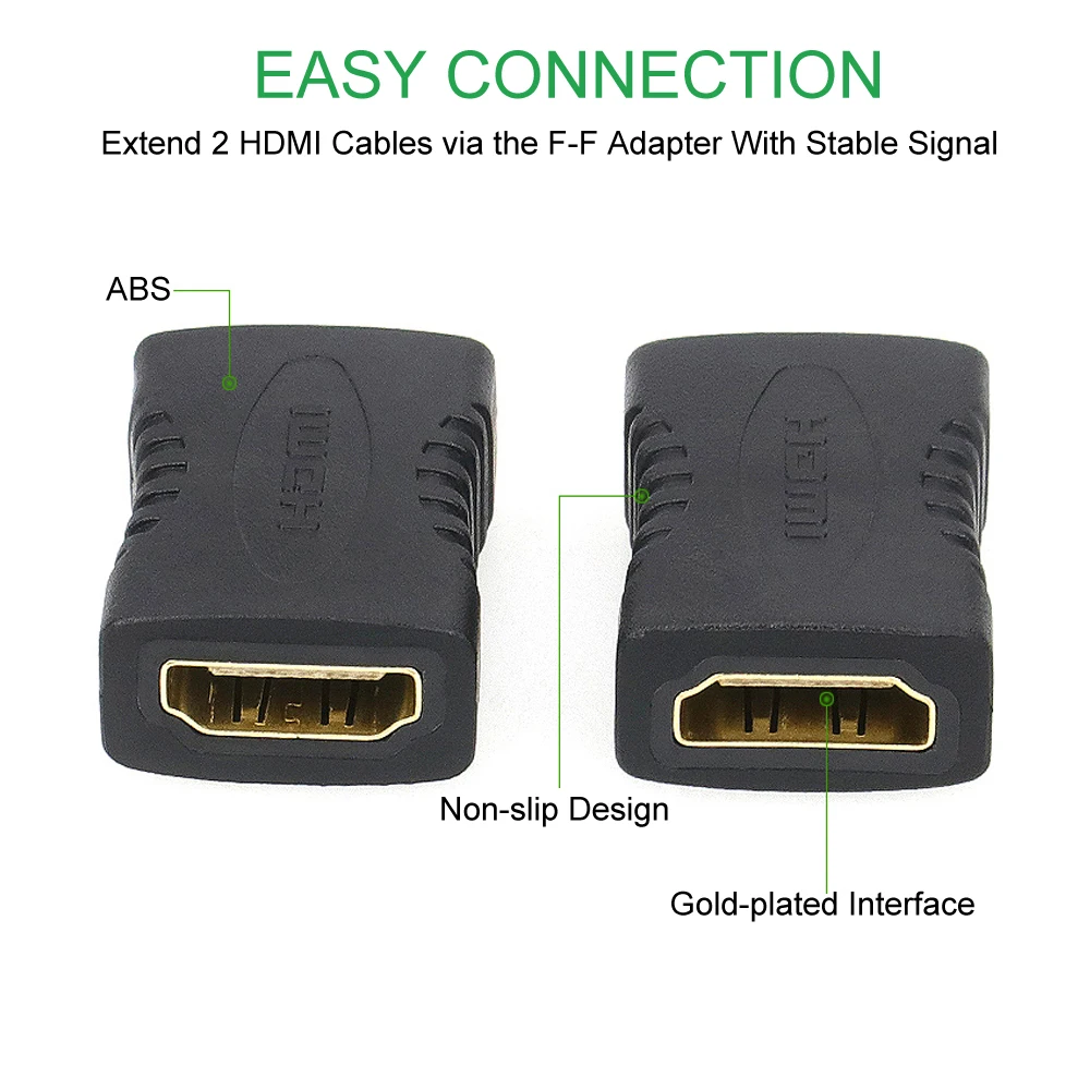 Конвертер HDMI Mini Micro Кабель-адаптер 90/270 градусов M/F в F/F Micro-HDMI штекер-гнездо |