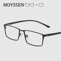 mens business style square full frame eyewear titanium glasses men eyeglasses computer optical prescription myopia glasses