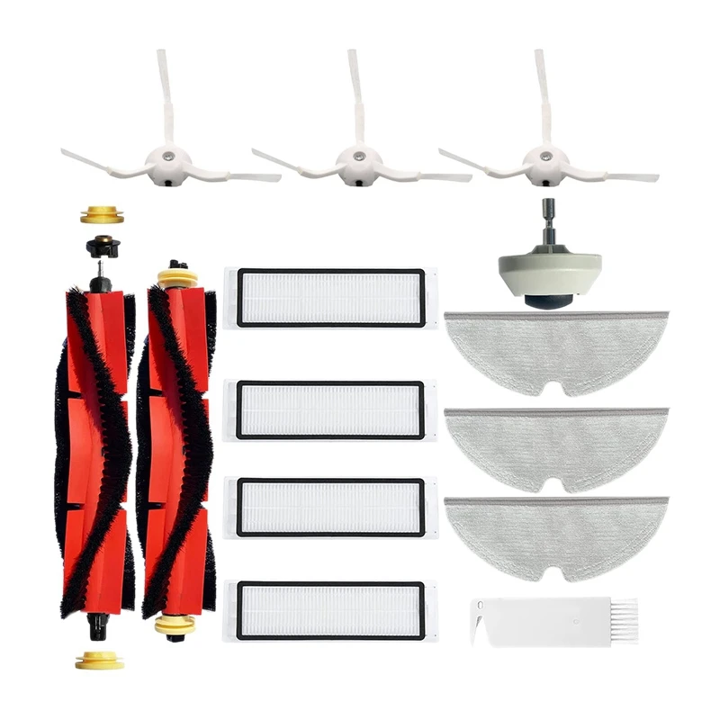 

14 Pcs Vacuum Cleaner Replacement Accessories Kit Compatible For Xiaomi Roborock S5 S6 S50 S51 E25 E20 E35