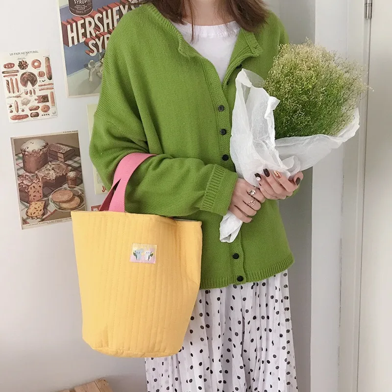 

Fashion Fall Winter Shoulder Bags For Women Kawaii Cute Drawstring Tote Crossbody Bags School Pouch For Girls