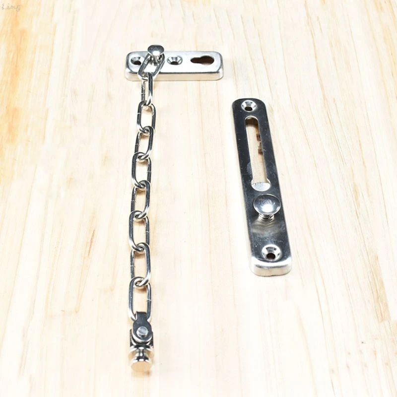 1 упаковка противоугонная Дверная Цепочка Из Нержавеющей Стали раздвижной болт