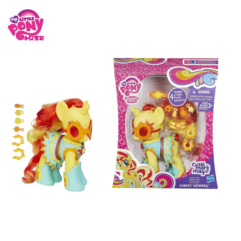 Игрушки My Little Pony friendly Is Magic Princess Cadence Sunset Shimmer ПВХ Коллекционная модель куклы для девочек - Цвет: Sunset shimmer