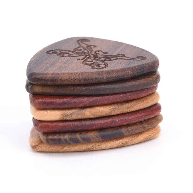 1 шт. новинка медиаторы для гитары из массива дерева 0 46 мм музыкальных