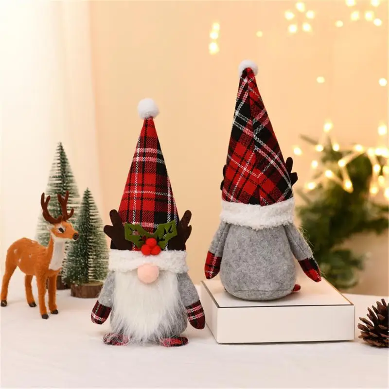 

Christmas Plush Dolls Santa Claus Snowman Elk Toys Xmas Figurines Christmas Gift Kid Xmas Tree Ornament forest old man gift