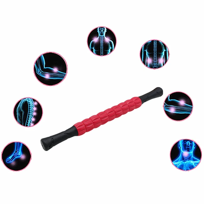 Регулируемый Шестерни массажный ролик для мышц триггера точечный массаж Stick