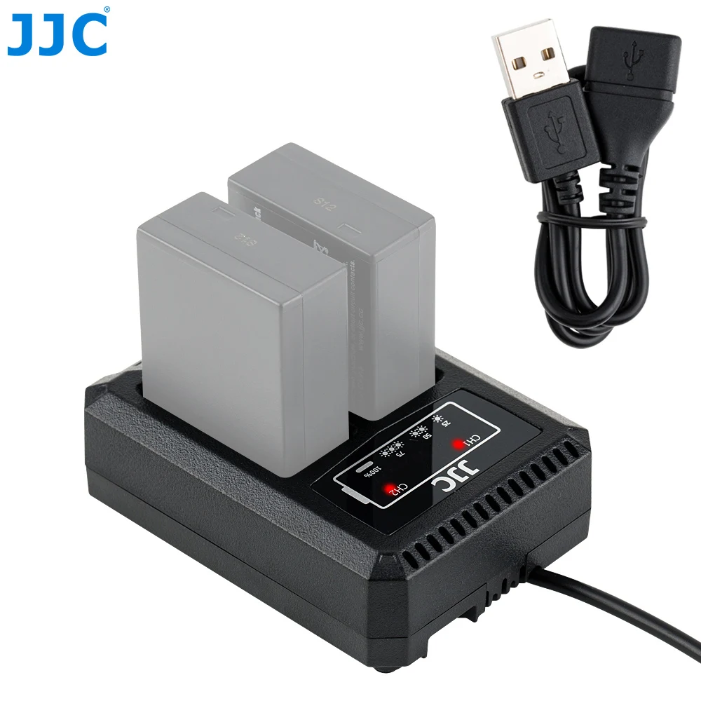 JJC USB зарядное устройство для двух аккумуляторов Panasonic|Зарядные устройства| |
