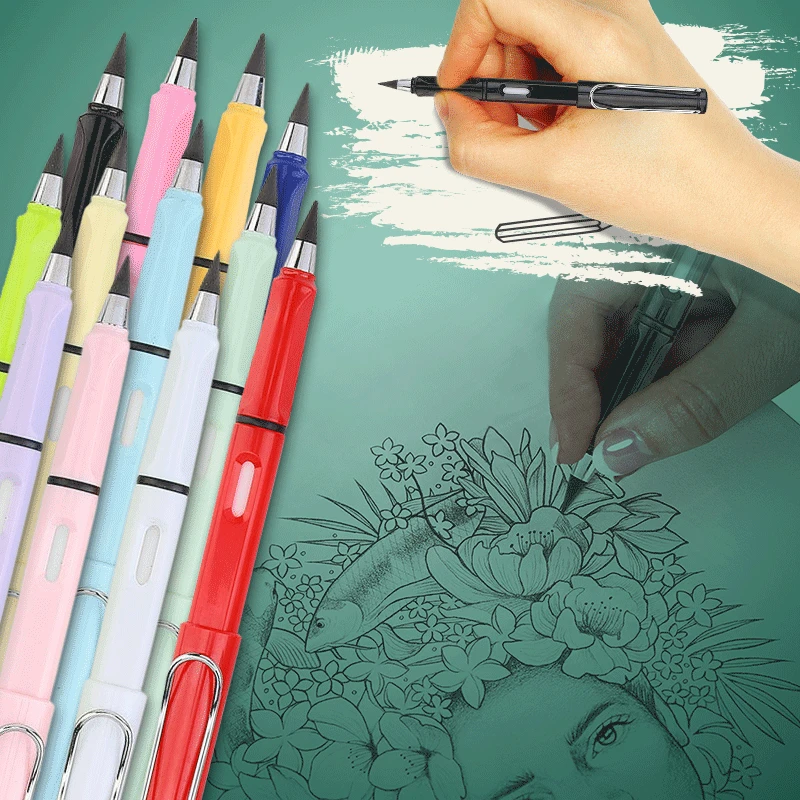 

Premium Reusable Inkless Pen Replacable Inkless Pencil Hight Quality Everlasting Pencil Gift for artist Painter Boy Girl