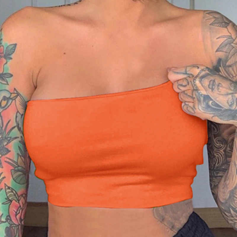 

2020 Summer Sleeveless Womens Bralette Plain Off Shoulder Vest Crop Top Tank Tops Bras Bustier Party Solid Sexy Hot Clothes