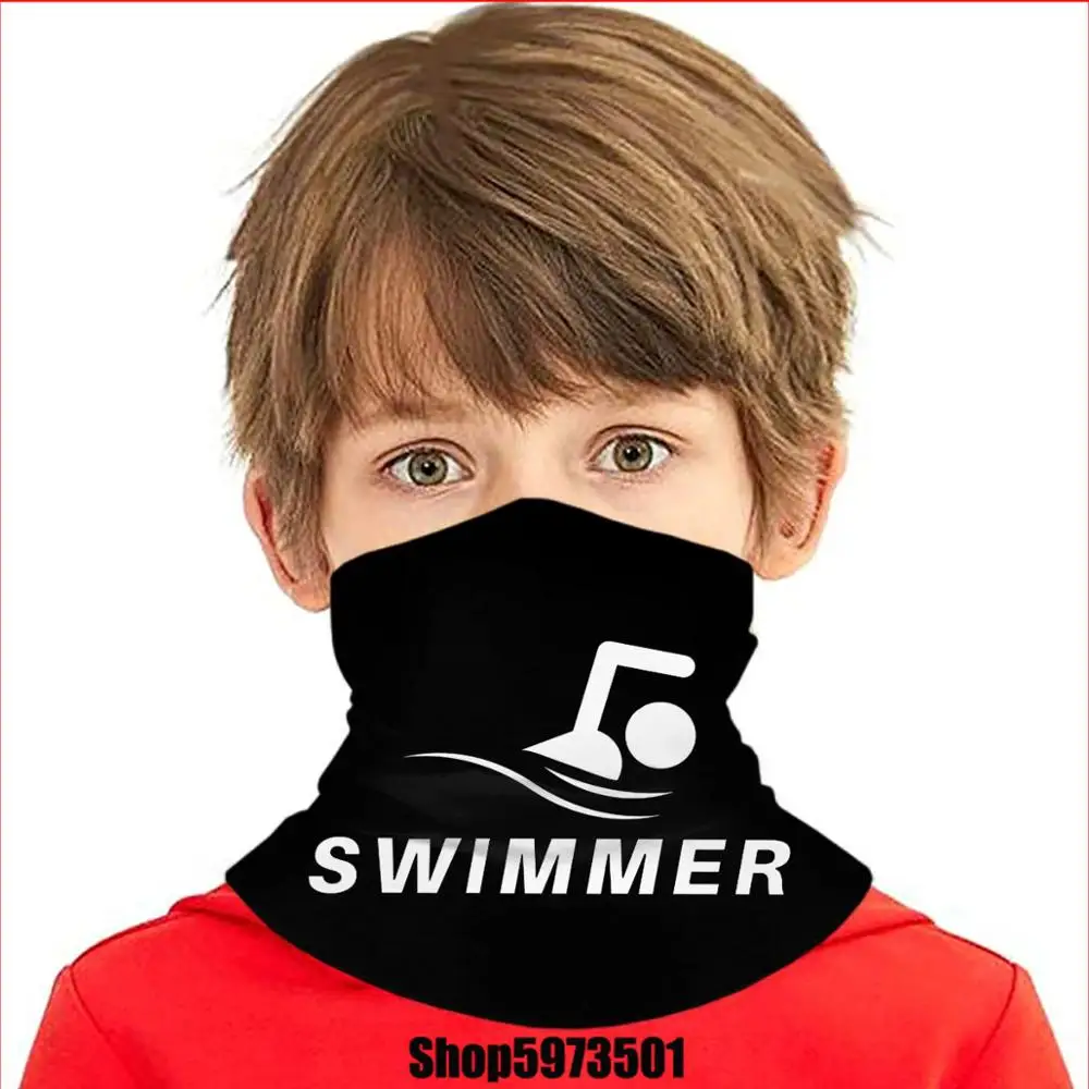 Swimmer Gifts For Swimming Coaches Or Fans Who Love To Swim bandanas bandana scarf DIY Scrunchies Hairband facemasks Windproof |