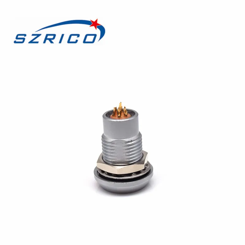 1B серии M12 7 пин гнезда адаптеров Водонепроницаемый металлический цилиндрический