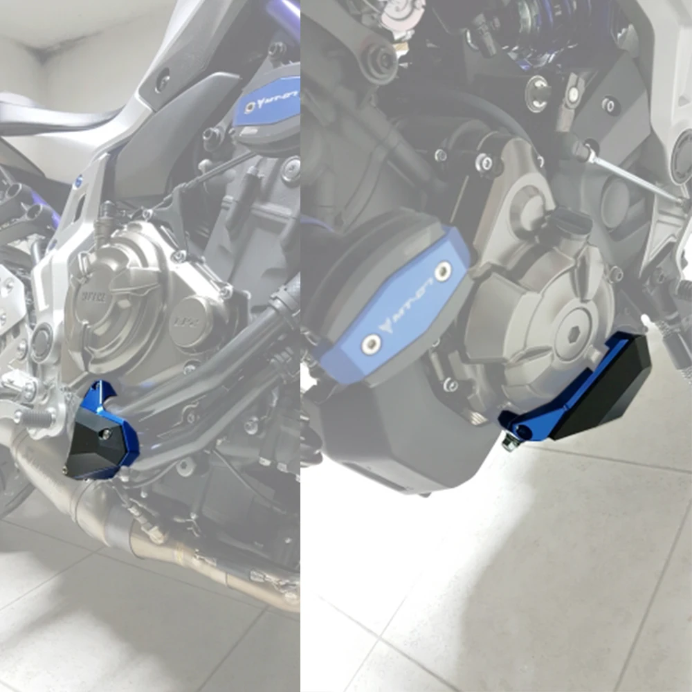 KEMiMOTO Мотоцикл Защита двигателя слайдер для YAMAHA MT07 крышка протектор корпус двигателя набор MT 07