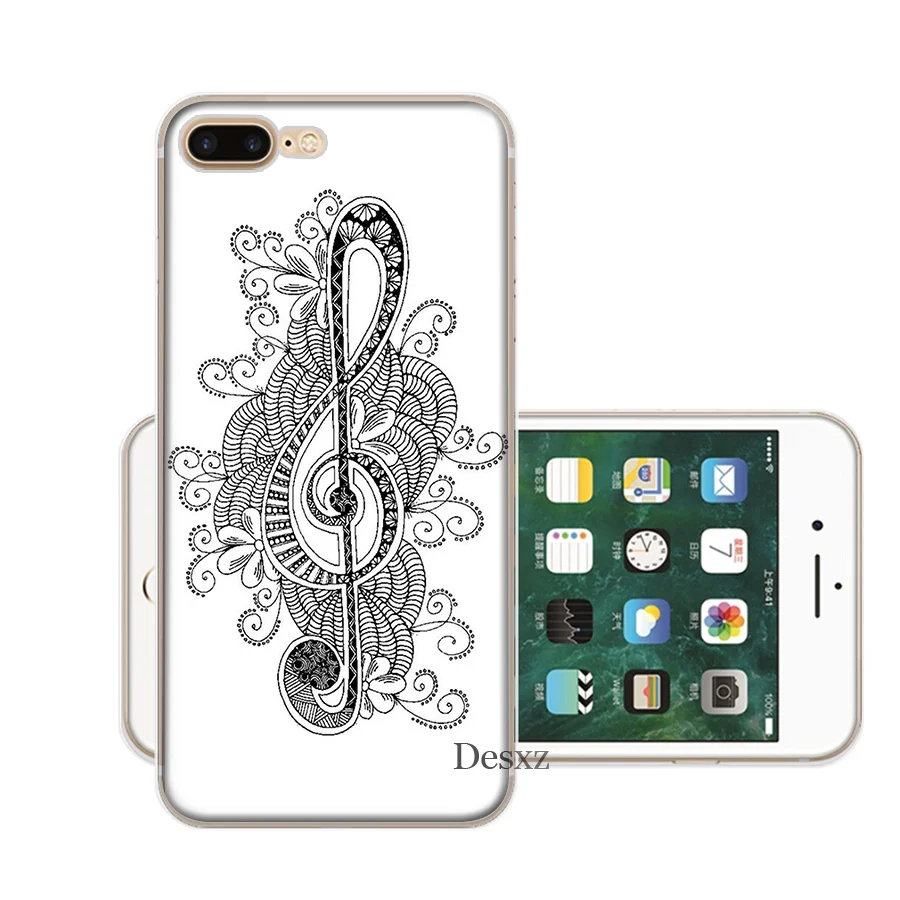 Чехол для телефона Обложка с музыкальными нотами iPhone 6 6s 7 8 11 Pro X XS XR Max 5 5s Se TPU |