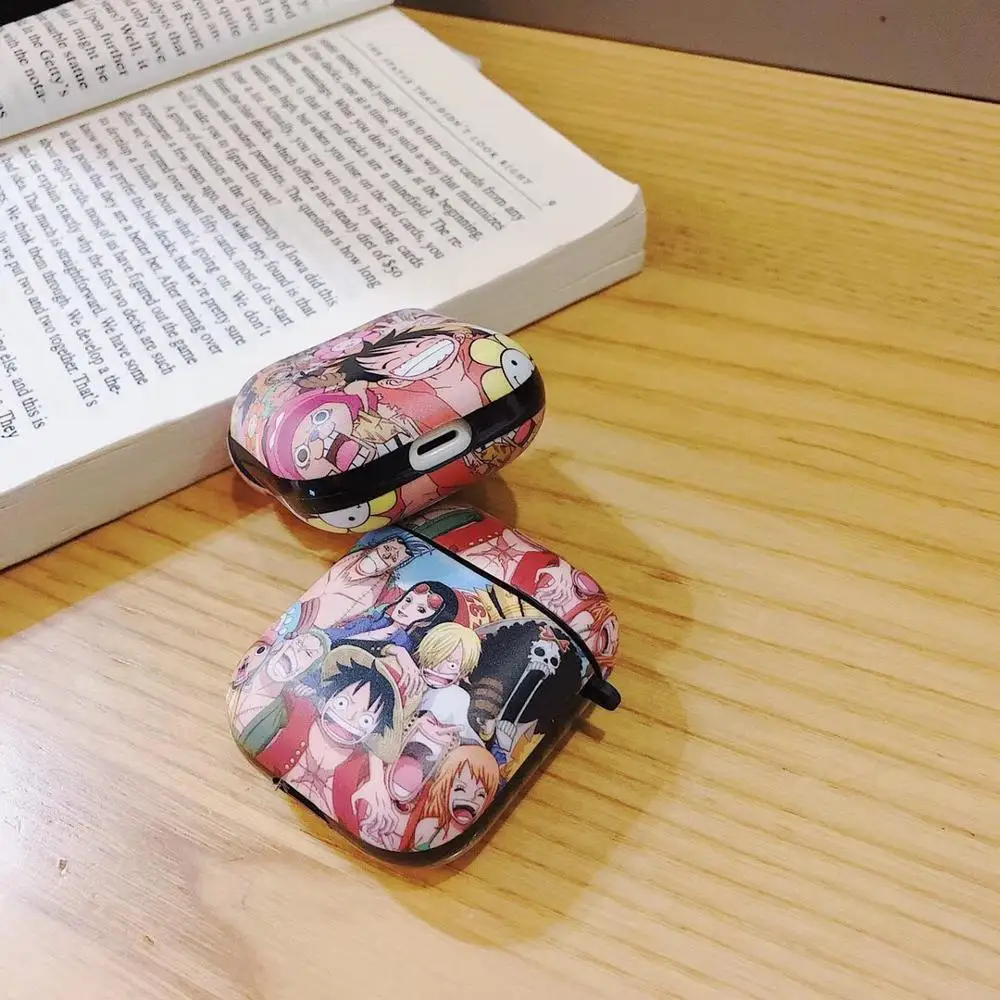 Для airpods pro Чехол с милым рисунком в Одна деталь Луффи Мягкая Обложка для Apple Airpods 1/2/3 крышка беспроводного Bluetooth(голубой зуб) наушника чехол