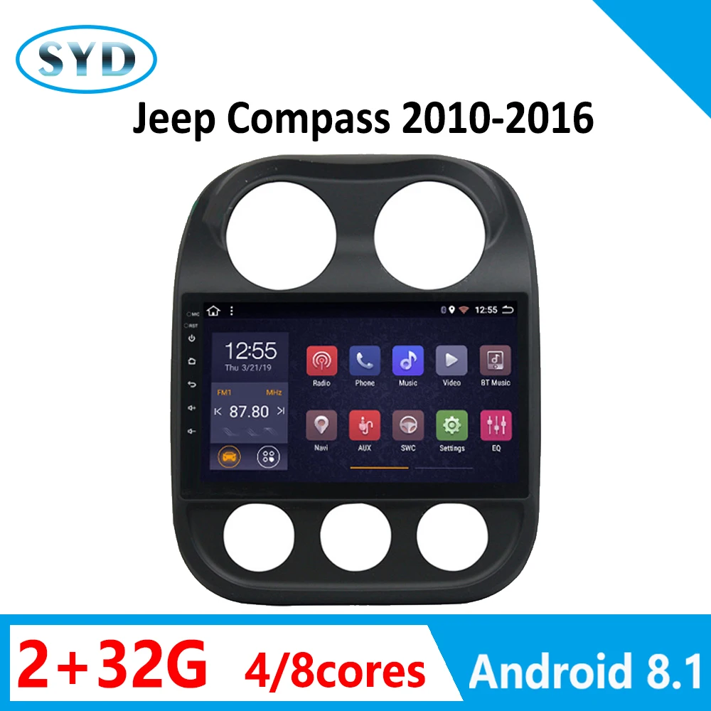 Автомобильный DVD для JEEP Compass Patriot autoRadio 2009 2010-2016 Android 8 1 9 "Мультимедийная система