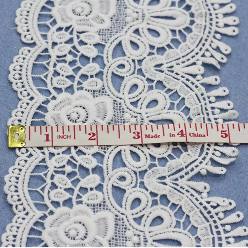7 ярдов Высокое качество красивое кружево лента тесьма 135 мм кружевная отделка DIY
