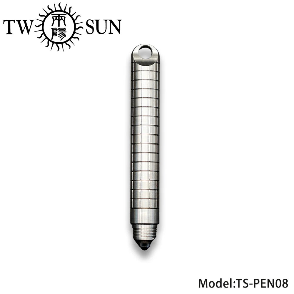 

Мини-ручка из титанового сплава TWOSUN ручка с кольцом для ключей, TS-PEN08
