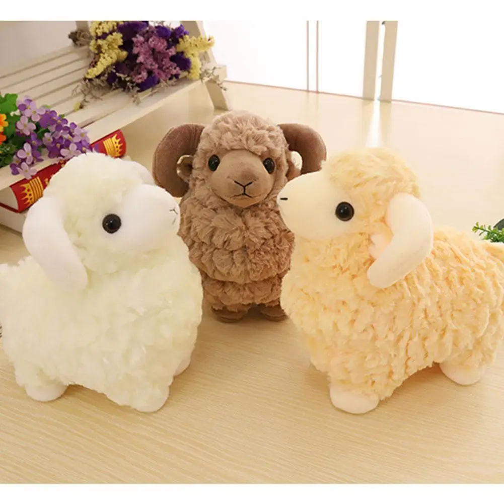

2021 New Zodiac Sheep Mascot Dudu Wool Plush Toy Simulation Doll Animal Sale Support Hot Plush Dropshipping H1P0