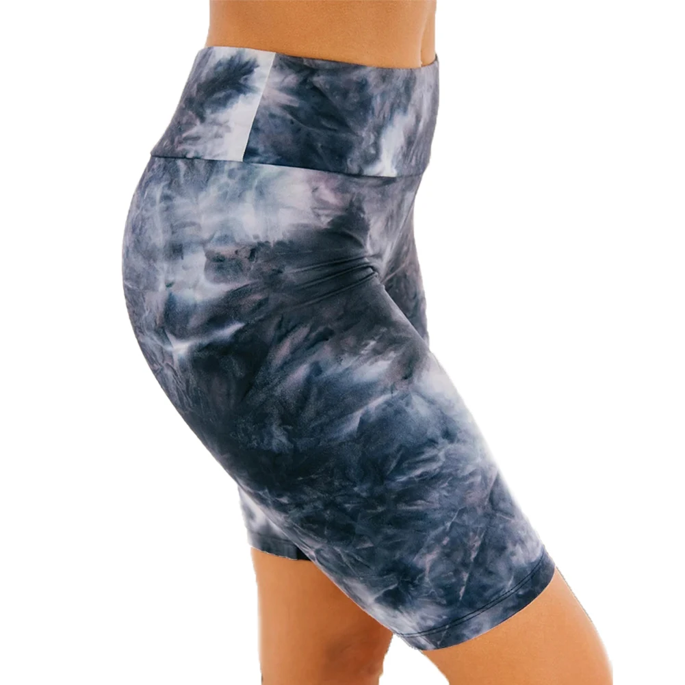 Летние женские шорты с завышенной талией облегающая эластичная повседневная