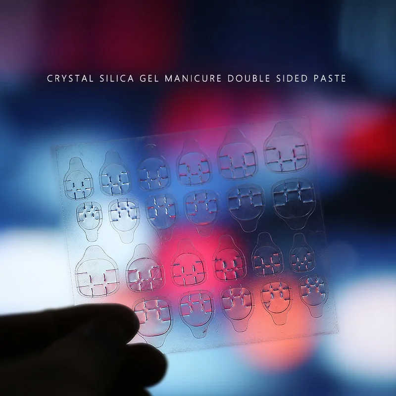 

5Sheet-10Sheet Transparent Double Sided Adhesive Tapes Stickers False Fake Nails Sticker Nail Tips Extension Stick Tools F569