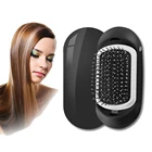 Электрическая Ионная Щетка для волос, антистатический ионный Выпрямитель для волос, модный портативный стайлер для волос с отрицательными ионами, больше никакой завивки