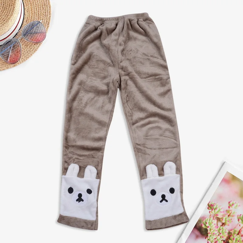 Комплект пижамный женский утепленный мягкая фланелевая одежда для сна с длинным