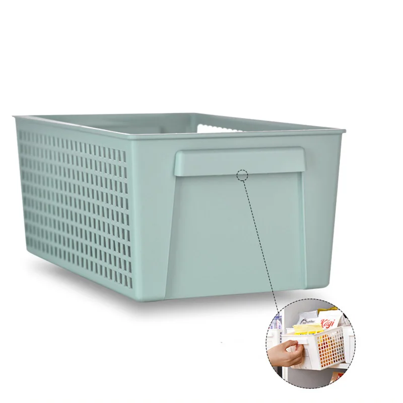 Бытовая большая емкость пластиковая коробка для хранения с ярлыком настольная