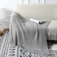inyahome big knitted throw blanket throw bedspread sofa chair bed cover for spring summer autumn winter