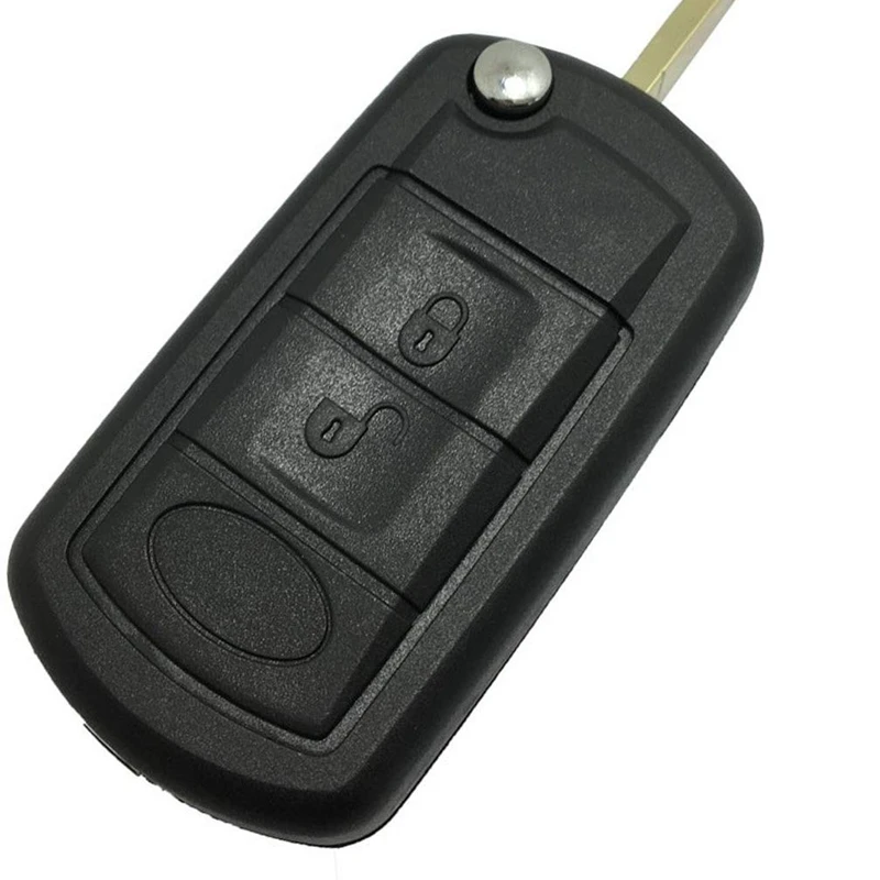 3 Buttons Uncut Blank Smart Flip Folding Remote Key Fob Case Shell Fits for Land Rover Range Sport LR3 Discovery | Автомобили и