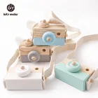 1 шт. детские игрушки из дерева с устойчивым каблуком Nordic висит Камера подвесная игрушка Монтессори украшения для детей детские деревянные поделки детские блок игрушки подарок