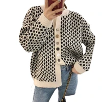 ladies cardigans long sleeve knitted sweater women korean pink vest sweaters female jumpers cardigan jacket with buttons