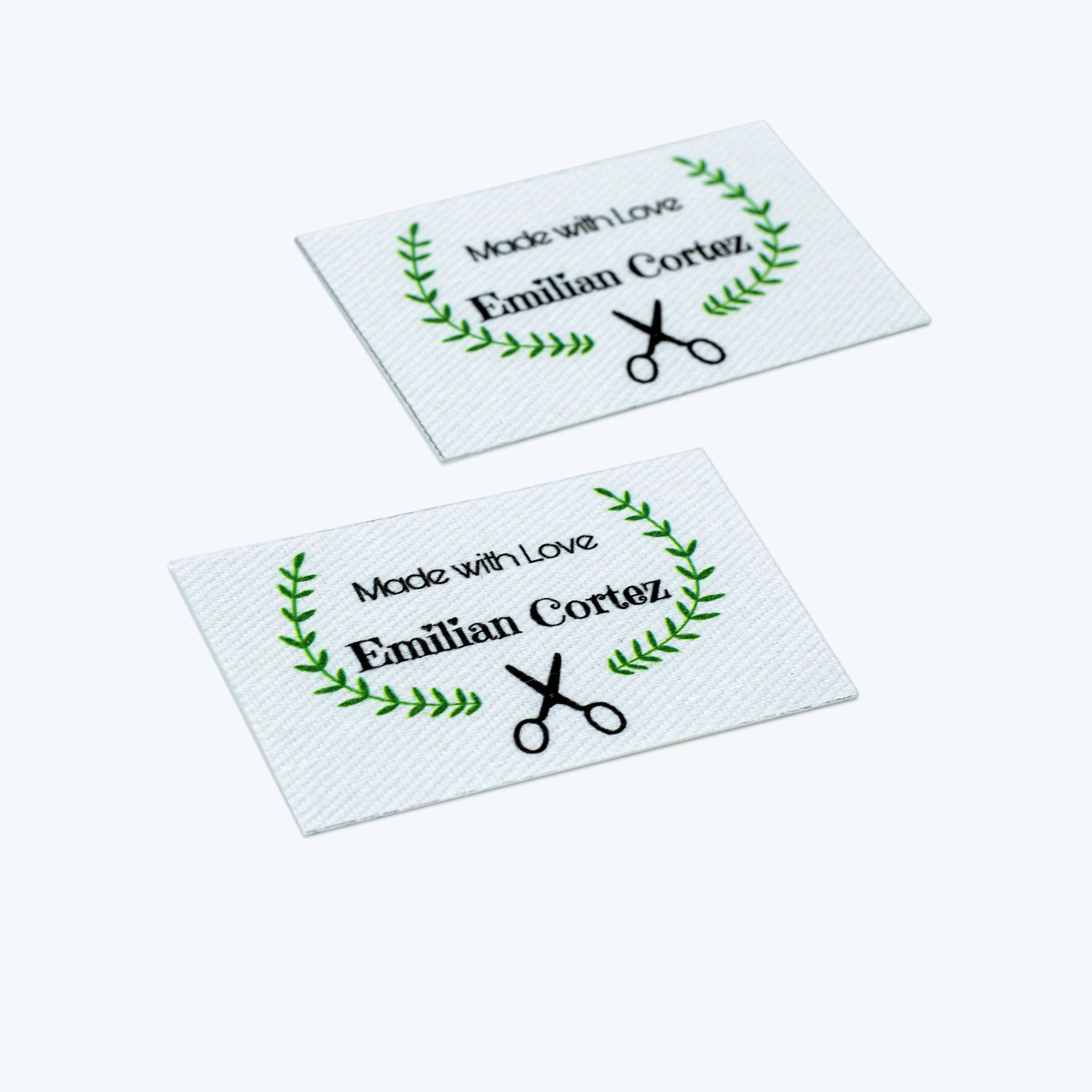 

60piece Ironing Labels, Logo or Text, Iron on Cotton , Clothing Labels, Custom Design, Ironing tags (YT288)