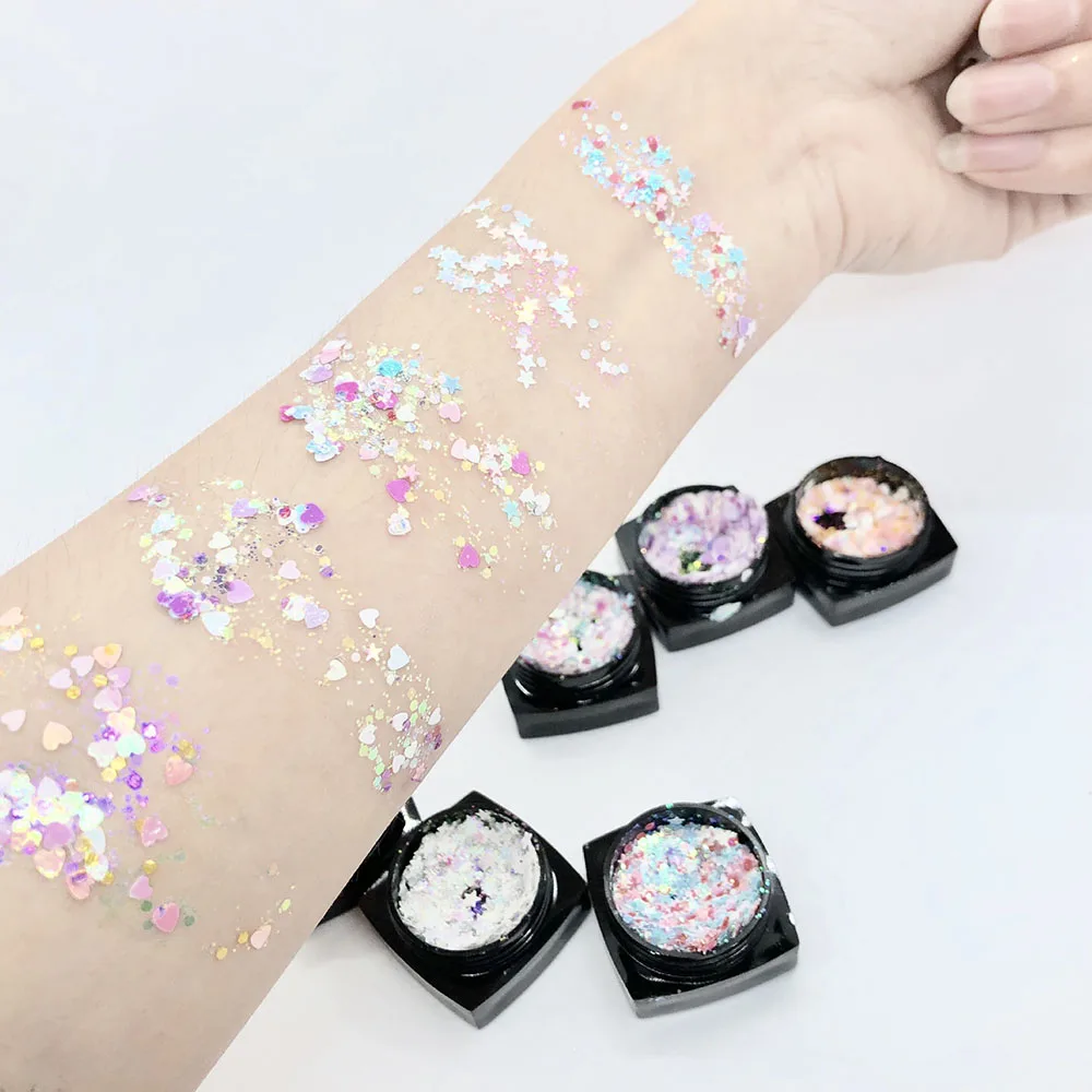 DIY декоративные блестки для ногтей сказочные звезды луна наклейки Бесплатный