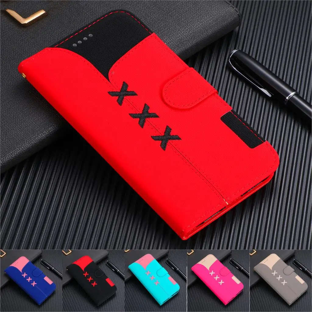 Роскошный чехол кошелек из искусственной кожи для Samsung Galaxy A20 A30 A40 A50 A70 A6 A7 A8 A9 2018
