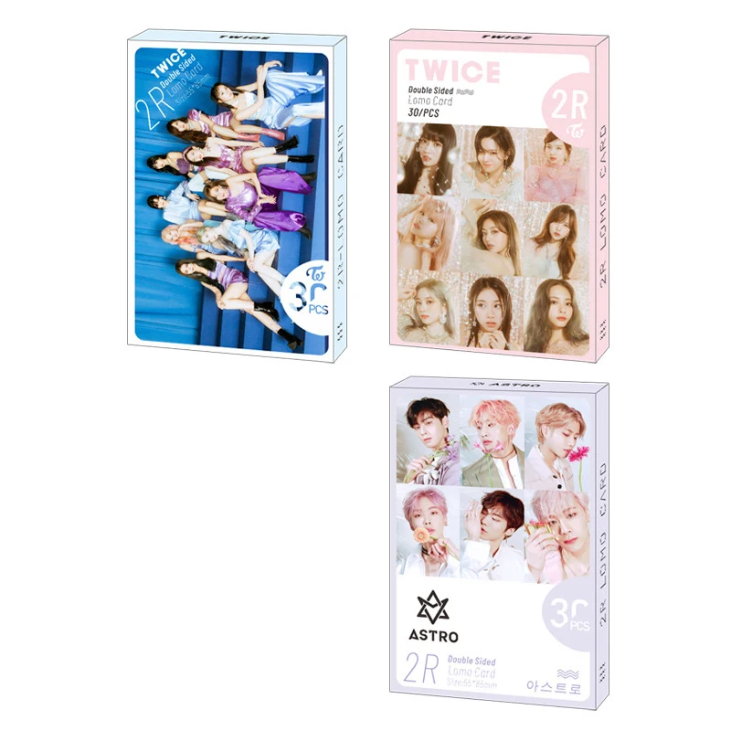 30 шт./компл. Kpop stray kids Double Print signture photocard высокое качество 2 раза X1 ASTRO альбом постер