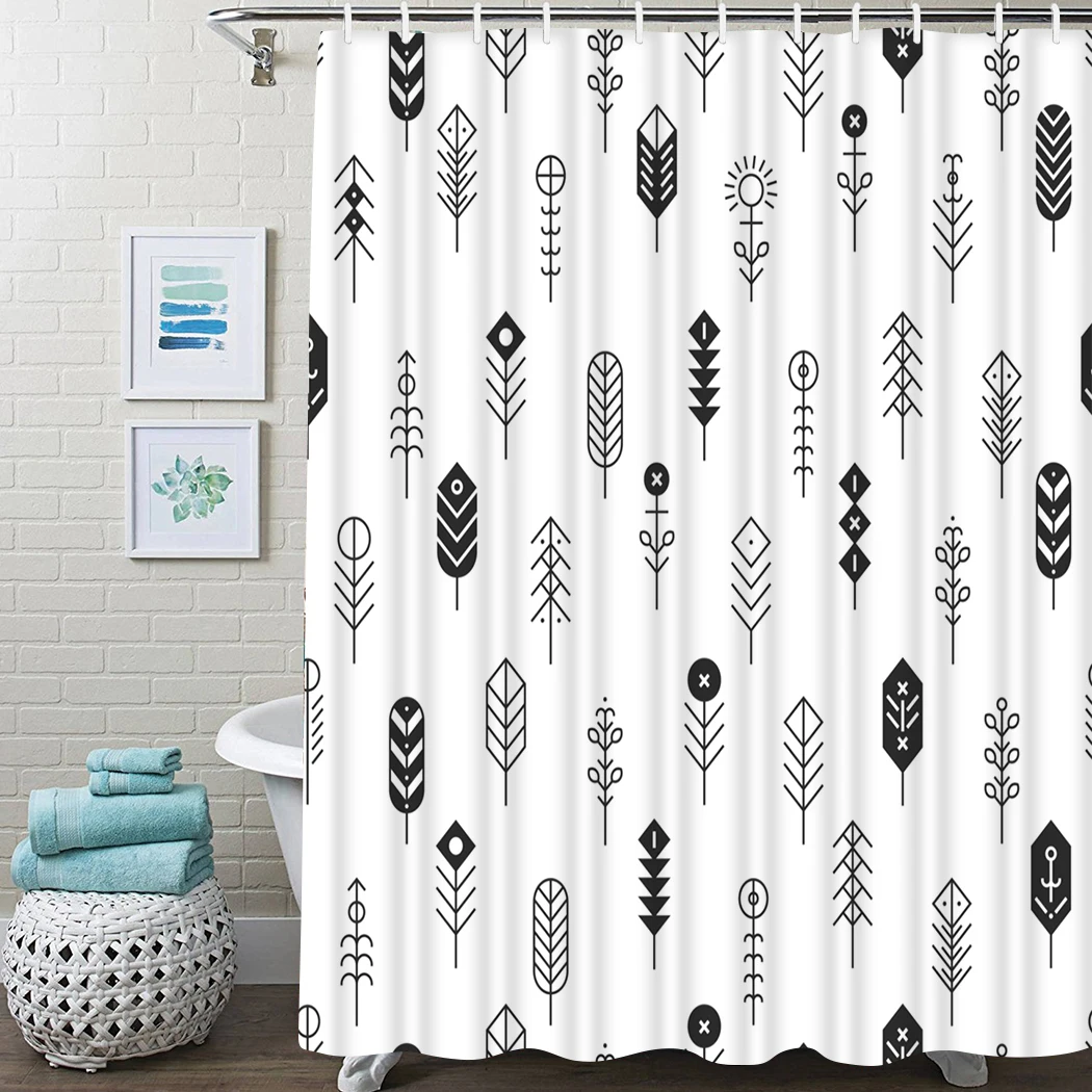 

Modern Shower Curtain Color Hearts Over Zebra Shower Curtain Waterproof Fabric For Bathroom Decor Shower Curtains Set With Hooks