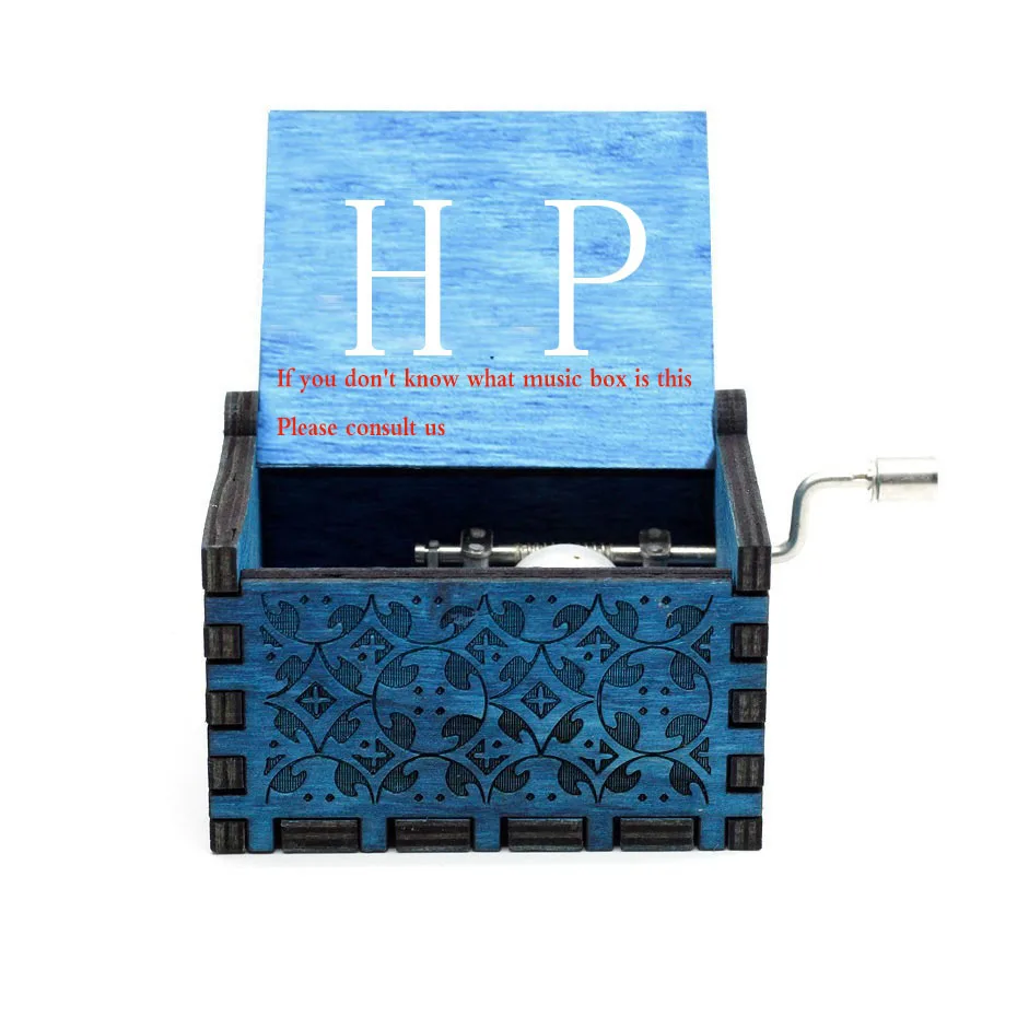HP Черное дерево красавица зверь рукоятка музыкальная шкатулка игра трон Звездные войны не может помочь влюбиться рождественские подарки на день рождения - Цвет: HP