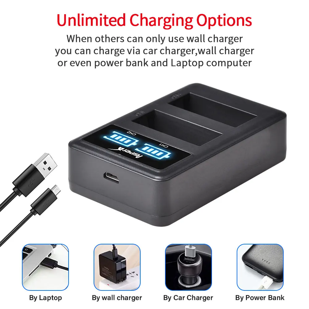 Зарядное устройство LPE10 LP-E10 для Canon LP E10 Battery EOS 1300D 1100D 4000D 2000D 3000D 1200D Rebel T5 T6 T7 T100 T3