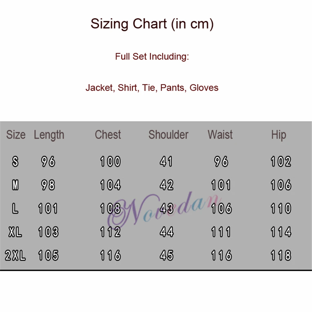 Костюм (пиджак + брюки рубашка галстук перчатки парик) для косплея мужской костюм
