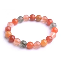natural fulushou stone healing energy bracelets 8 mm crystal stone beads bangle elastic pulsera women gift jewelry