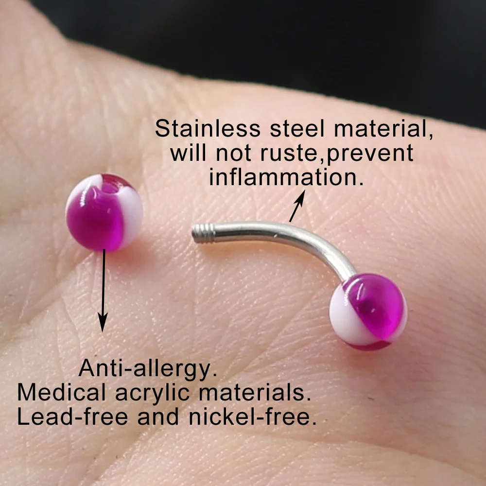 Кольца для пирсинга пупка из нержавеющей стали смешанные ювелирные изделия