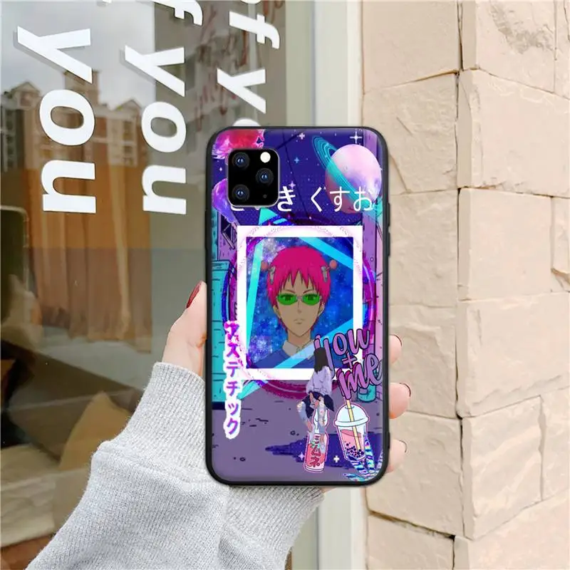 

The Disastrous Life of Saiki K Saiki Kusuo Phone Case for iphone 6s 7 8 plus xr xs 11 12pro max mini Silicone Fundas Coque