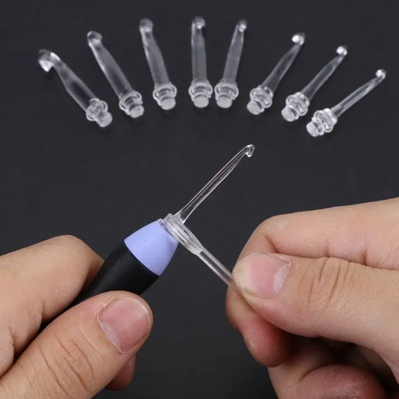 Кроше с светильник крючки Led Вязание иглы и аксессуары крючком Игольный комплект