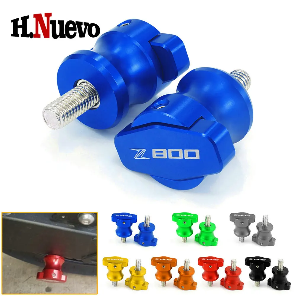 

Motorcycle Accessories Frame Stands CNC Aluminum Screws Sliders Swingarm Spool Slider For Kawasaki Z800 Z 800 Swing Arm Stand