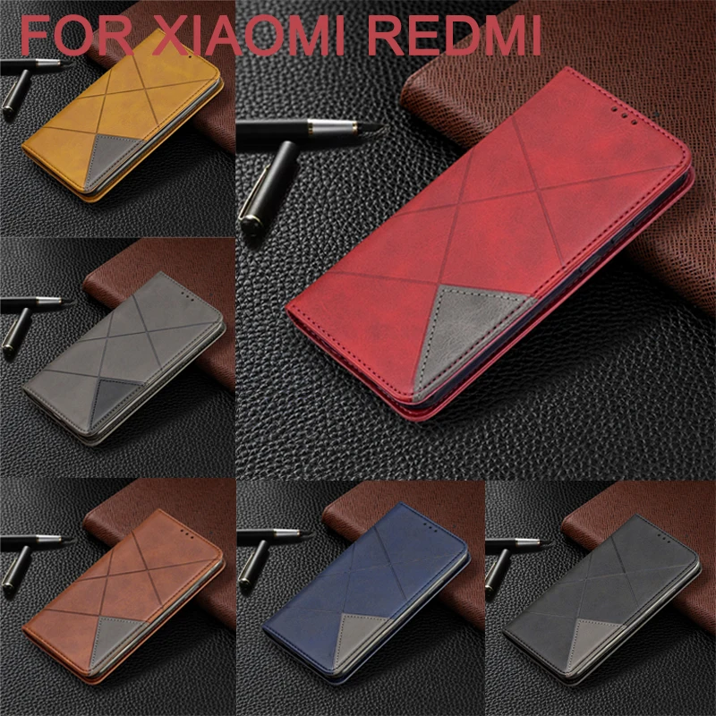Роскошный мягкий кожаный чехол-книжка с бумажником для Xiaomi Redmi 7 7A 8 8A 8T 9 9T 10X Note 7 8 9 10 Pro 9S Max, чехол с подставкой