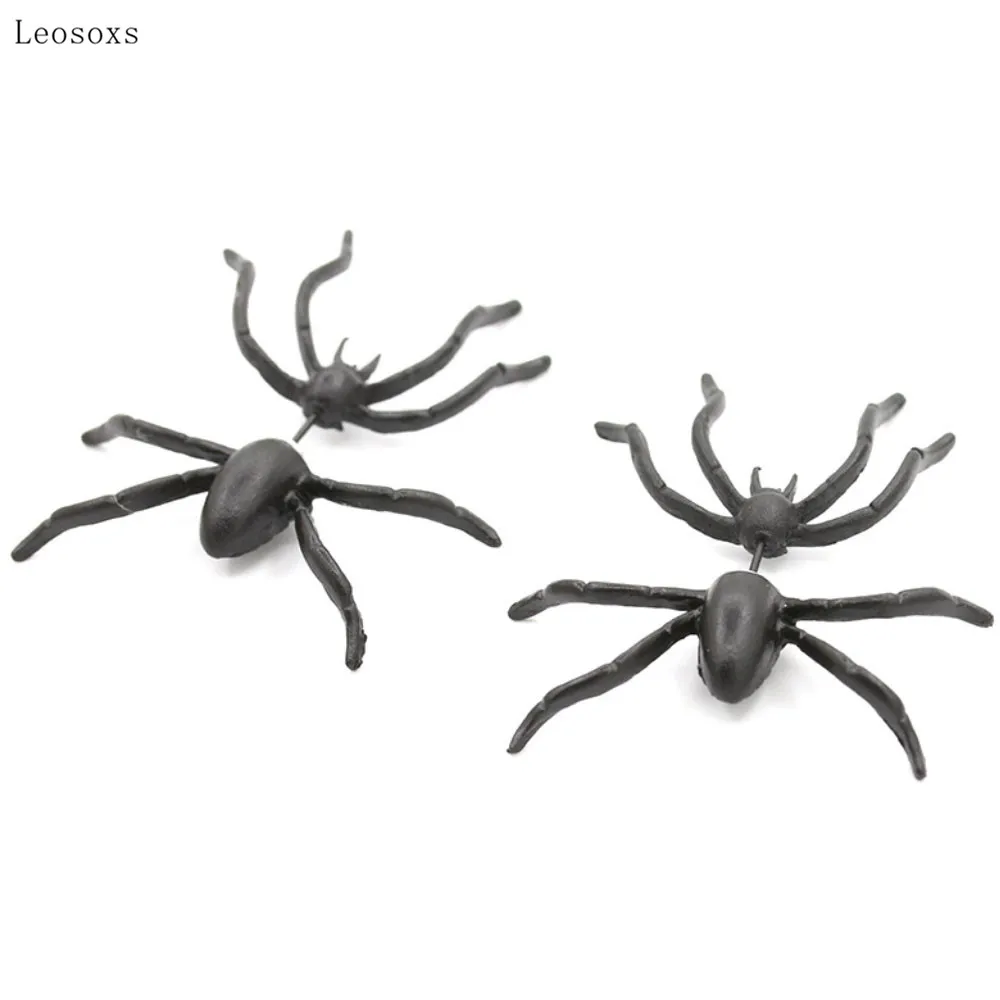 

Leosoxs 2pcs Korean Version of Harajuku Three-dimensional Exaggerated Oversized Black Spider Ear Piercing Jewelry