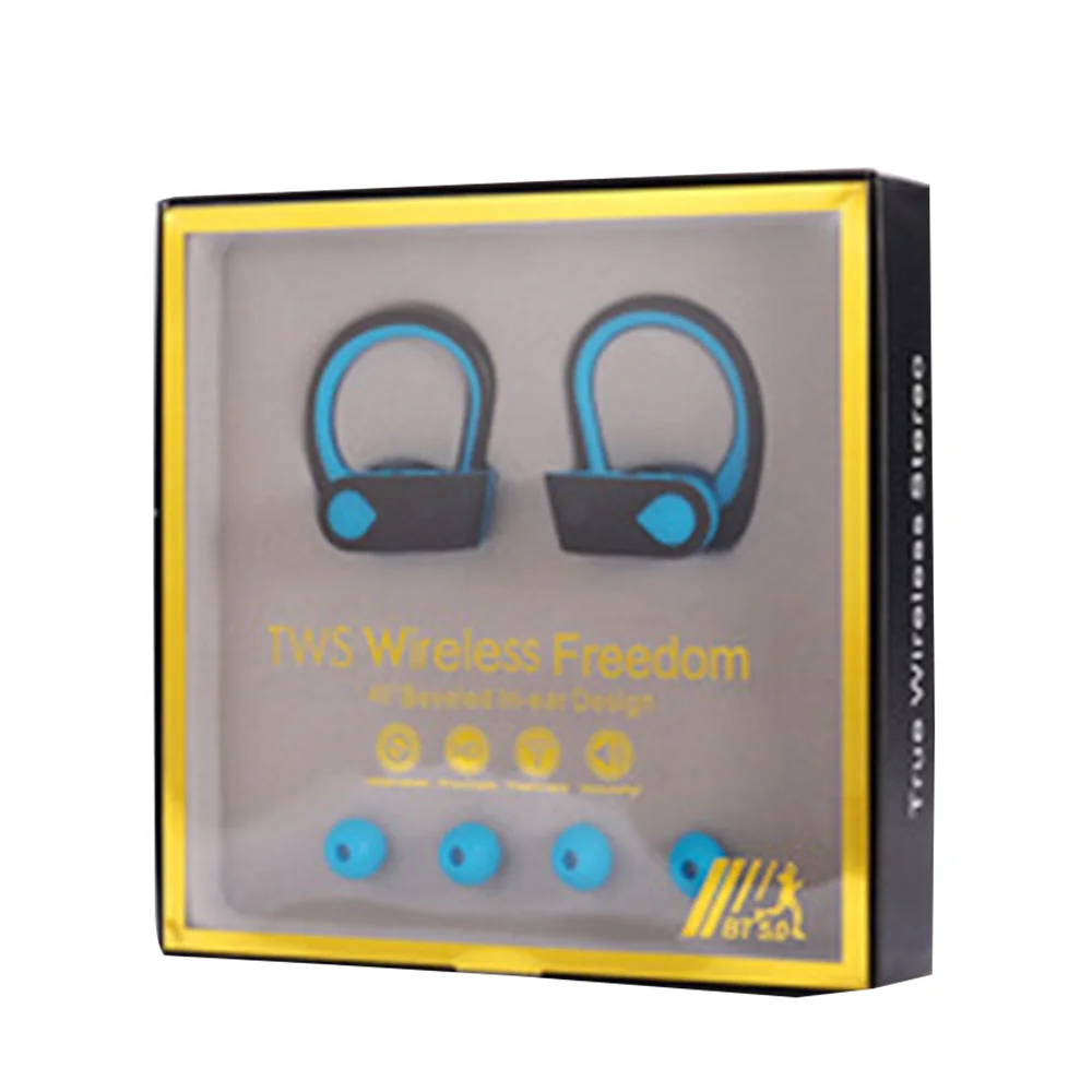 Спортивные наушники W3 TWS с ушным крючком цветные беспроводные миниатюрные Hi Fi