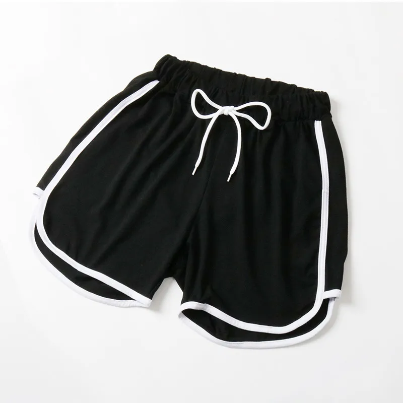

2021 Women Summer Short Elastic Waist Beach Sport Emptied Skinny Short Candy Color Lady Sexy Casual Short Pants Women Sport Pant