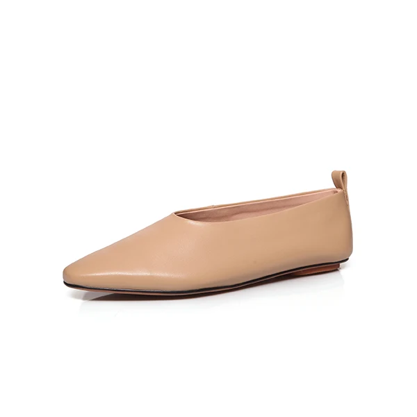 Beige SOPHITINA/мягкая женская обувь на плоской подошве из высококачественной натуральной кожи; удобная обувь ручной работы на квадратном каблуке; Новая женская обувь на плоской подошве; PO335 - Цвет: Beige