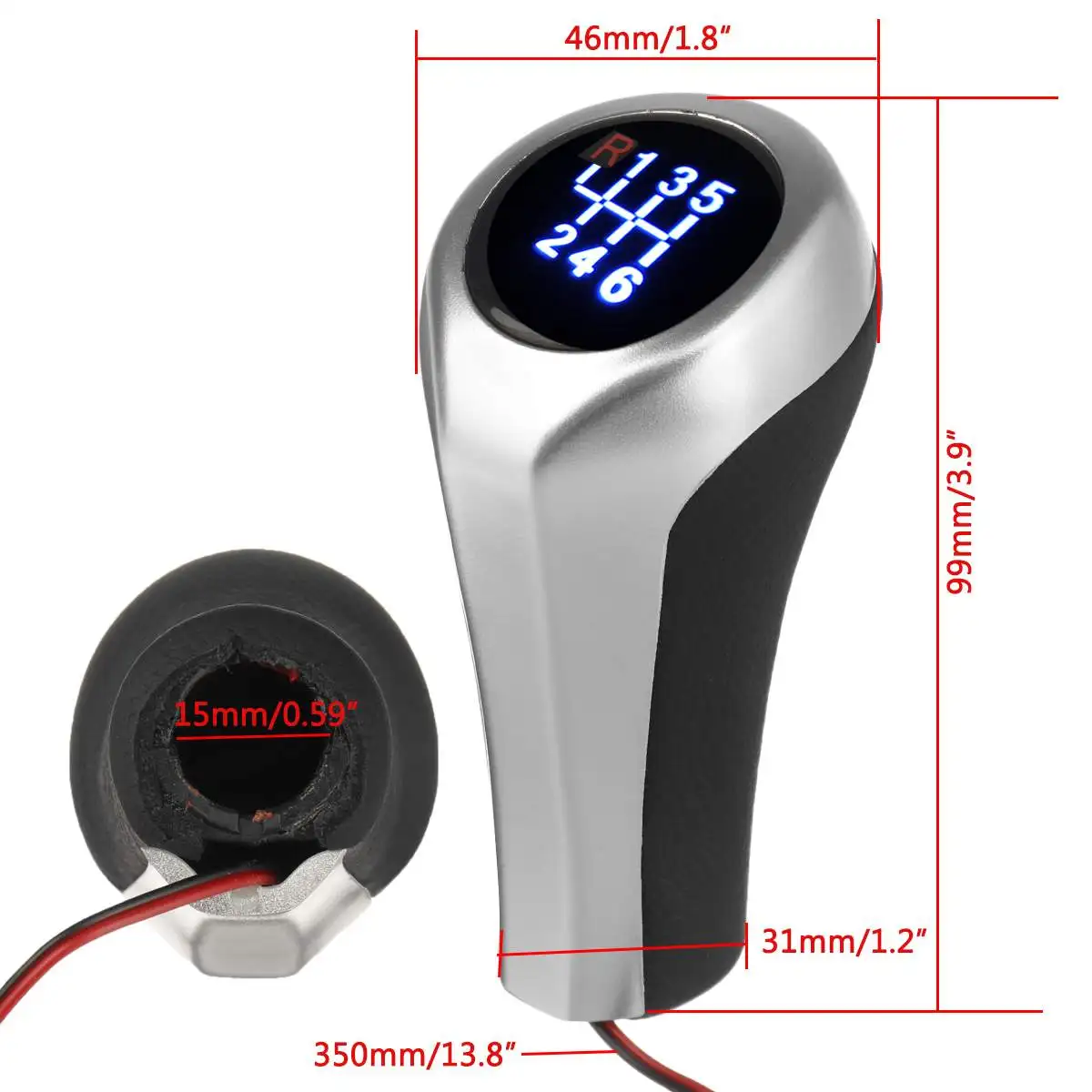 Ручка рычага переключения передач со светодиодной подсветкой 5-6 скоростей |