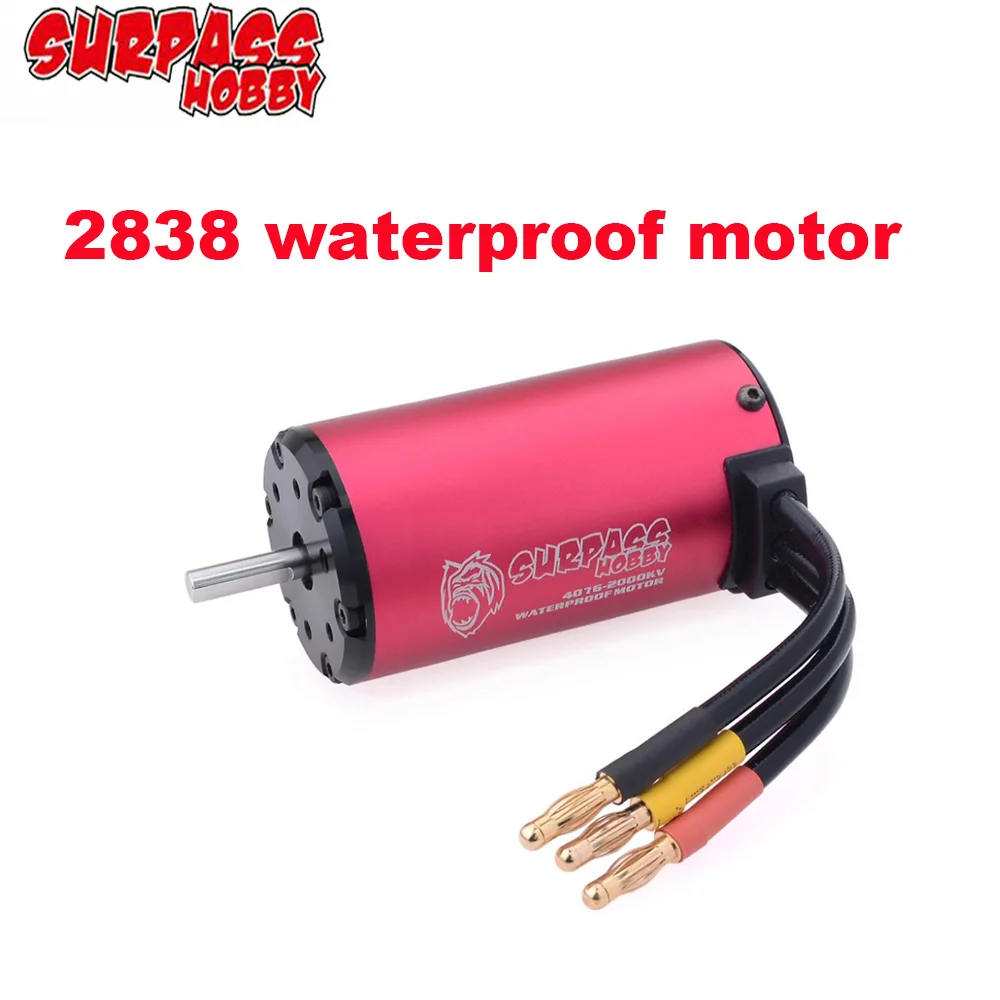 

SURPASS HOBBY waterproof motor 2838 3.175mm 3200KV 3600KV 3700KV 4400KV 4700KV 5100KV 5700KV Brushless for 1/14 1/16 RC Car